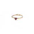 Adjustable Zodiac Birthstone Ring with Gold Plating