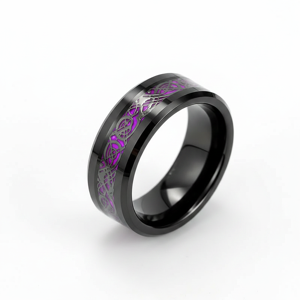 Red and Blue Gemstone Ring